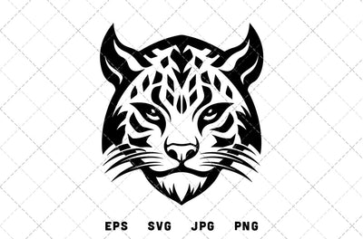 Ocelot Mascot Graphics - JPG, SVG, PNG, EPS - Digital Download with Commercial License for Cricut, Silhouette, Scan N Cut Crafting SVG Loveleen Kaur 