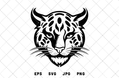 Ocelot Mascot Graphics - JPG, SVG, PNG, EPS - Digital Download with Commercial License for Cricut, Silhouette, Scan N Cut Crafting SVG Loveleen Kaur 