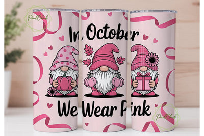 October Gnomes 20oz Tumbler Wrap Sublimation PixelChick 