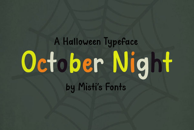 October Night Font Misti's Fonts 