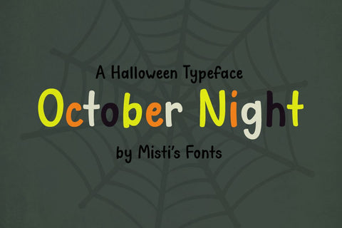 October Night Font Misti's Fonts 