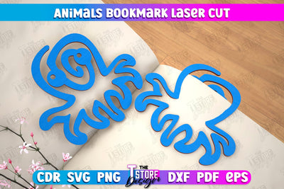 Octopus Bookmark | Book Lover | Book Marker | Page Holder | Paperclip | CNC File SVG The T Store Design 