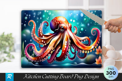 Octopus Cutting Board Sublimation Regulrcrative 