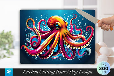 Octopus Cutting Board Sublimation Regulrcrative 