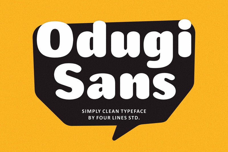 Odugi Sans - A Clean and Versatile Font Font Four Lines Std. 