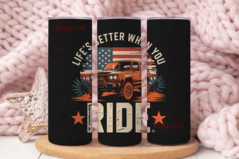 Off-Road Adventure 20oz Tumbler Wrap Sublimation DesignSVG 