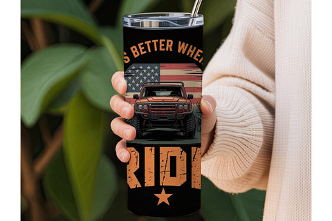 Off-Road Adventure 20oz Tumbler Wrap Sublimation DesignSVG 