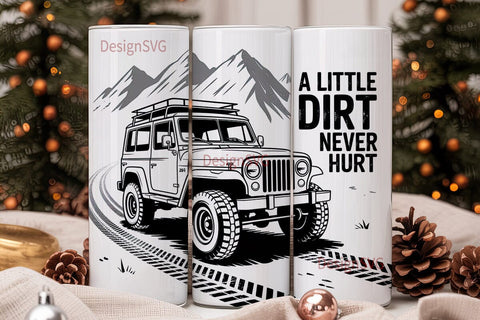 Off-Road Adventure 20oz Tumbler Wrap Sublimation DesignSVG 