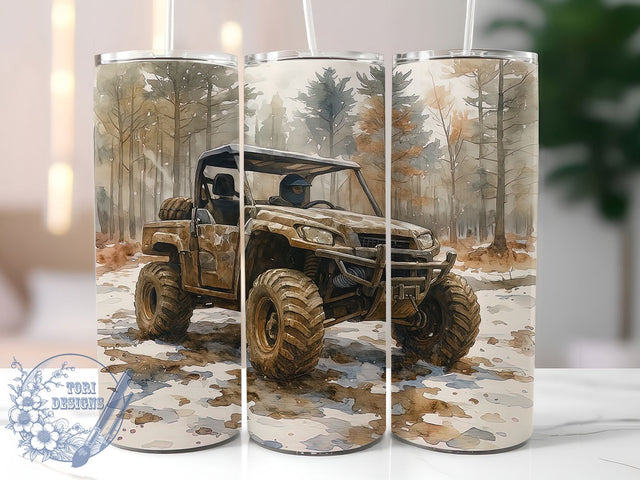 Off-Road Hunter ATV Adventure Tumbler, Off Road Adventure, Hunter Tumbler Design, ATV Enthusiast Gift, Outdoor Sports Present, Trail Riding Gift, Hunting Accessories Sublimation ToriDesigns 