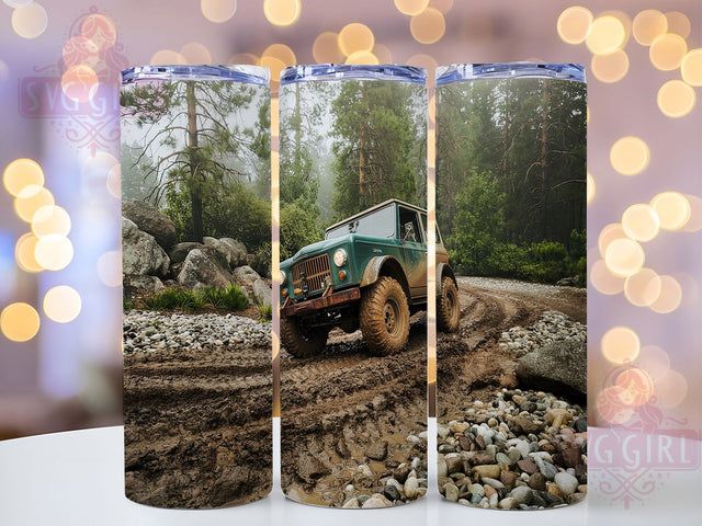 Off-Road Jeep Adventure Tumbler, Off-Roading Design, Trail Rider Present, Jeep Lover Gift, Rock Crawler Design, Adventure Vehicle Gift, Outdoor Explorer Tumbler Sublimation SvggirlplusArt 