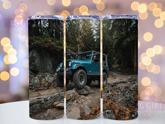 Off-Road Jeep Adventure Tumbler, Off-Roading Design, Trail Rider Present, Jeep Lover Gift, Rock Crawler Design, Adventure Vehicle Gift, Outdoor Explorer Tumbler Sublimation SvggirlplusArt 
