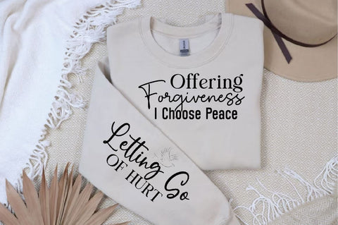 Offering Forgiveness I Choose Peace Sleeve SVG Design, Christian Sleeve SVG, Faith SVG Design, Jesus Sleeve SVG, Religious Sleeve SVG SVG Regulrcrative 