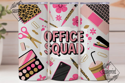 Office Squad 20oz Tumbler Wrap Sublimation sassyprint 