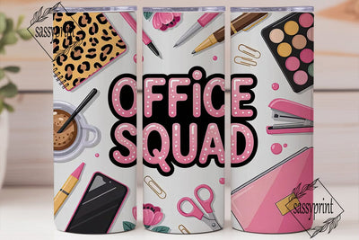 Office Squad 20oz Tumbler Wrap Sublimation sassyprint 