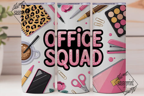 Office Squad 20oz Tumbler Wrap Sublimation sassyprint 