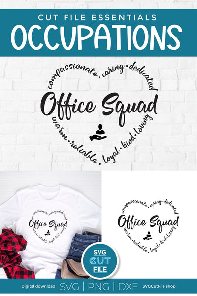 Office Squad svg - an office team staff svg for crafters SVG SVG Cut File 