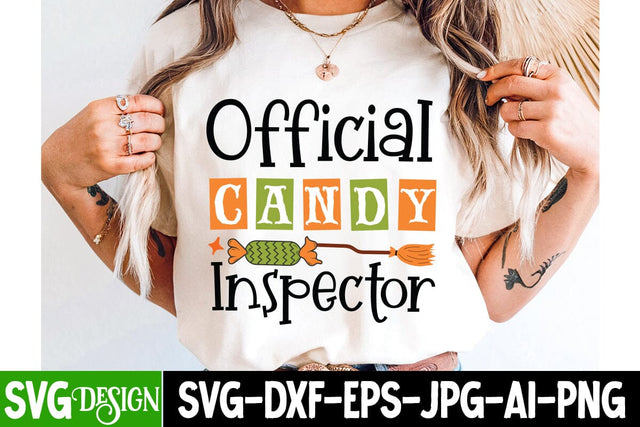 Official Candy Inspector Svg Design,Halloween Svg Design,Halloween SVG Quotes,Halloween PNG, Halloween SVG SVG BlackCatsMedia 