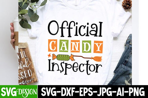 Official Candy Inspector Svg Design,Halloween Svg Design,Halloween SVG Quotes,Halloween PNG, Halloween SVG SVG BlackCatsMedia 