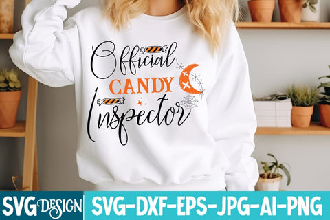 Official Candy inspector SVG Design,Halloween,Halloween svg,Halloween svg Cut File,Halloween SVG Design,Witch svg Design,Spooky Svg Design,Happy Halloween svg SVG BlackCatsMedia 