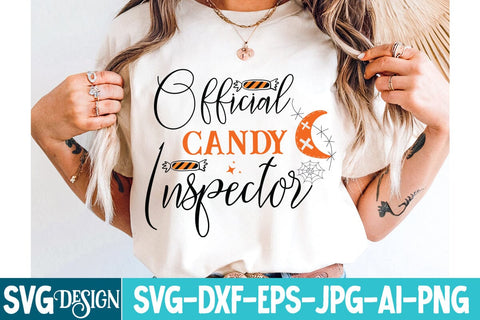 Official Candy inspector SVG Design,Halloween,Halloween svg,Halloween svg Cut File,Halloween SVG Design,Witch svg Design,Spooky Svg Design,Happy Halloween svg SVG BlackCatsMedia 