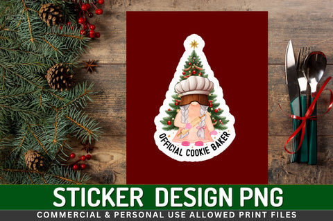 Official cookie Sticker Design Sublimation Regulrcrative 