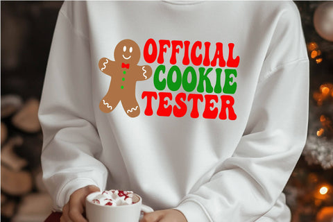 Official Cookie Taster Gingerbread SVG for Holiday Crafts SVG Silhouette School Blog Design Shop 