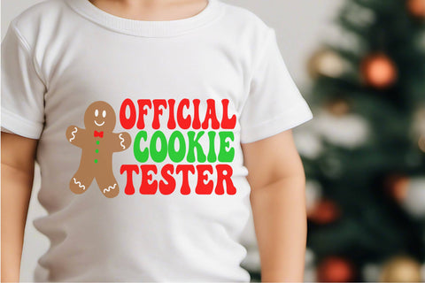 Official Cookie Taster Gingerbread SVG for Holiday Crafts SVG Silhouette School Blog Design Shop 