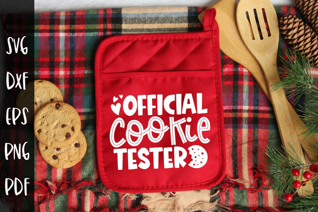 Official Cookie Tester | Christmas Pot Holder SVG SVG CraftLabSVG 