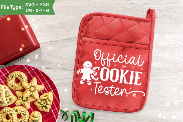 Official Cookie Tester Pot Holder Svg, Christmas SVG Design, Christmas Pot Holder Svg Design,SVGs,Quotes and Sayings,Food & Drink,On Sale, Print & Cut SVG DesignPlante 503 