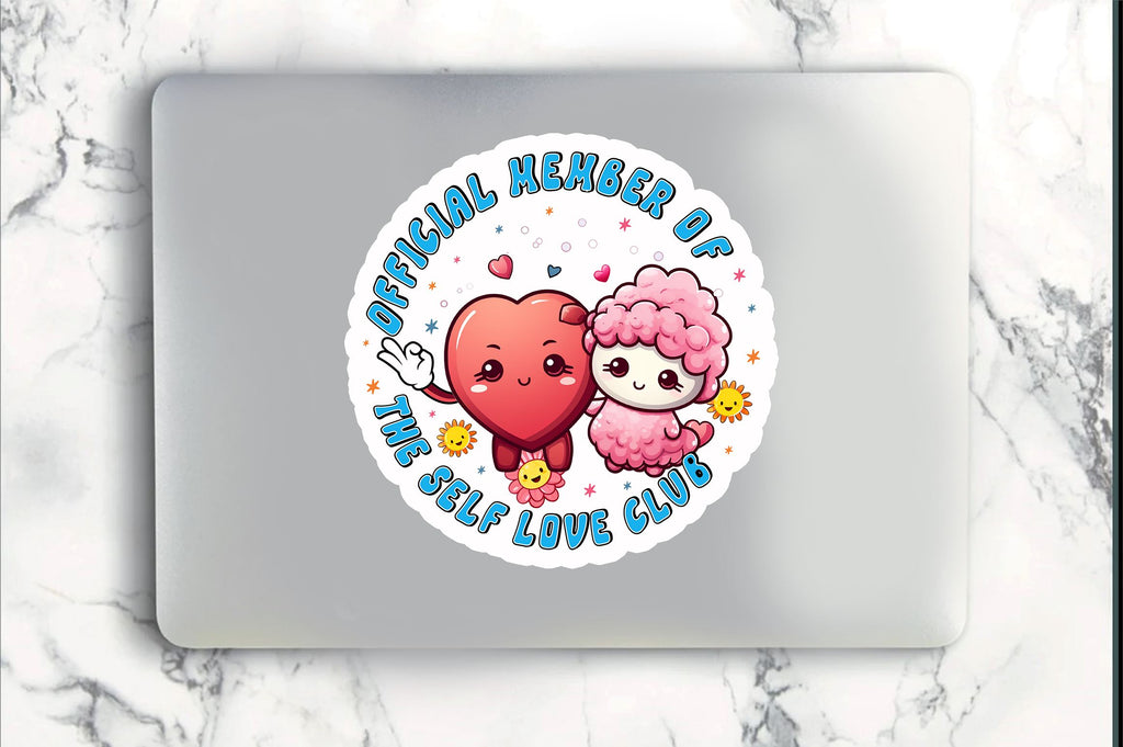 Member Sticker Design Official member of the self Sticker Design - So Fontsy