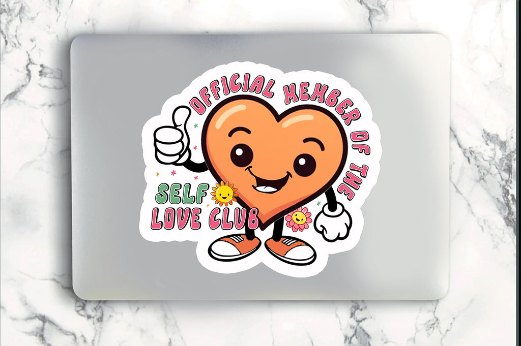 Member Sticker Design Official member of the self Sticker Design - So Fontsy