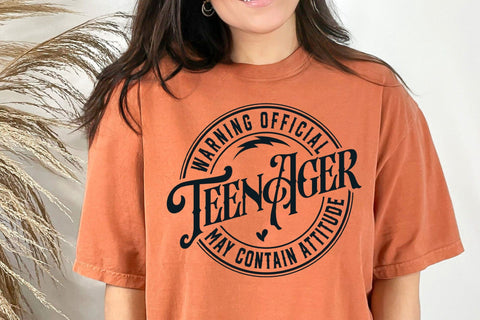 Official Teenager Svg, Warning Official Teenager Svg, 13th Birthday Svg, Birthday Girl Svg, 13th Birthday Png SVG DesignDestine 