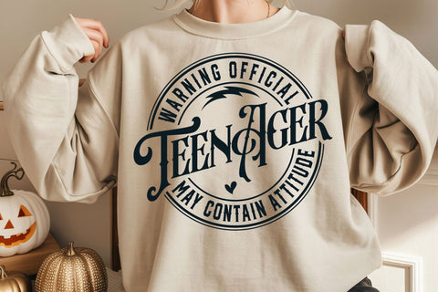 Official Teenager Svg, Warning Official Teenager Svg, 13th Birthday Svg, Birthday Girl Svg, 13th Birthday Png SVG DesignDestine 