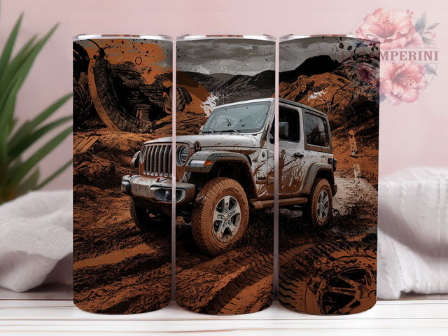 Offroad Jeep Adventure Tumbler, Jeep Adventure Design, Tire Track Tumbler, Offroad Drinkware, Jeep Lovers Cup, Adventure Tumbler Wrap, Jeep Offroad Sublimation Sublimation Li Zamperini 