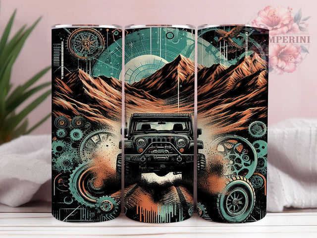 Offroad Jeep Adventure Tumbler, Jeep Adventure Design, Tire Track Tumbler, Offroad Drinkware, Jeep Lovers Cup, Adventure Tumbler Wrap, Jeep Offroad Sublimation Sublimation Li Zamperini 