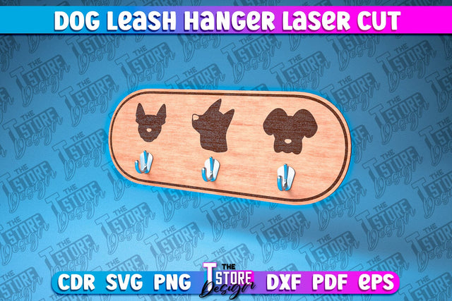 og Leash Hanger Laser Cut | Laser Cut File | CNC Files SVG The T Store Design 