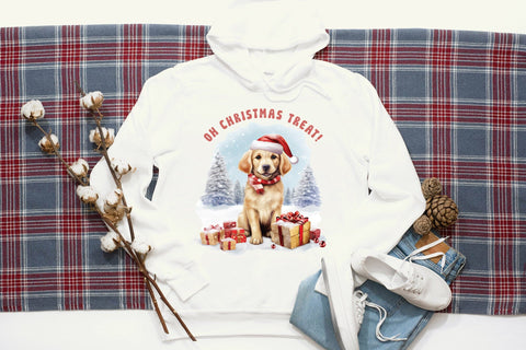 Oh Christmas Treat, Funny Dog Saying PNG Sublimation Sublimation CraftLabSVG 
