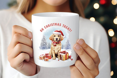 Oh Christmas Treat, Funny Dog Saying PNG Sublimation Sublimation CraftLabSVG 