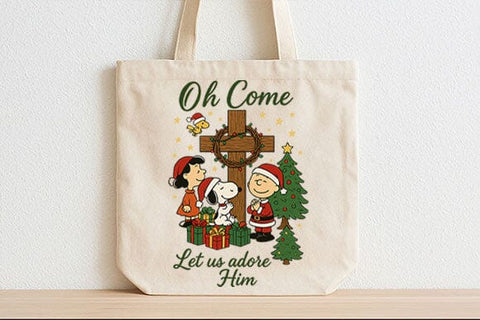 Oh Come Let Us Adore Him Christmas PNG SVG BillahCrafts 