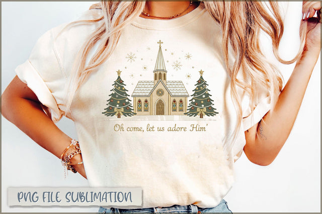Oh come let us adore him PNG Sublimation Shetara Begum 
