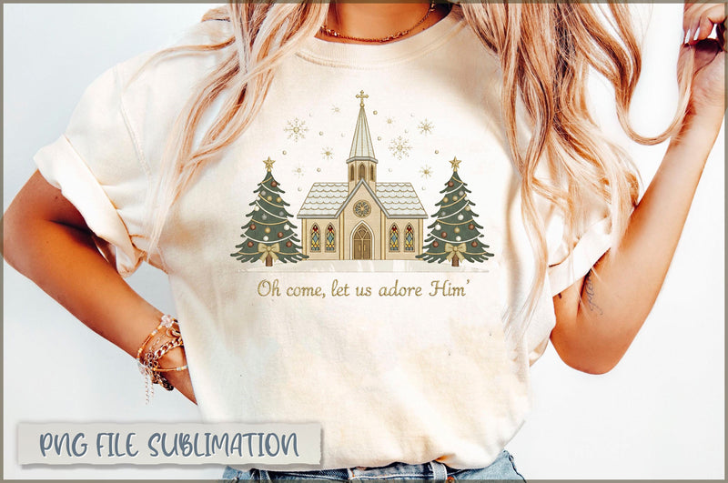 Oh come let us adore him PNG Sublimation Shetara Begum 