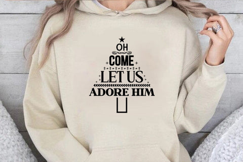Oh come let us adore him SVG Angelina750 