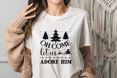 Oh come let us adore him SVG Angelina750 