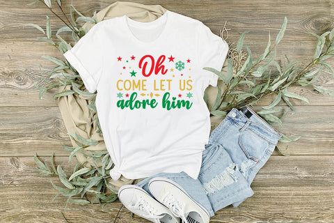 Oh come let us adore him SVG Angelina750 