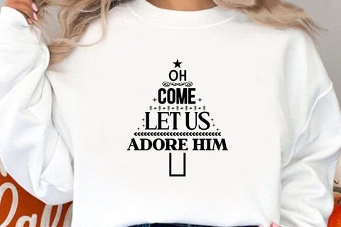 Oh come let us adore him SVG Angelina750 