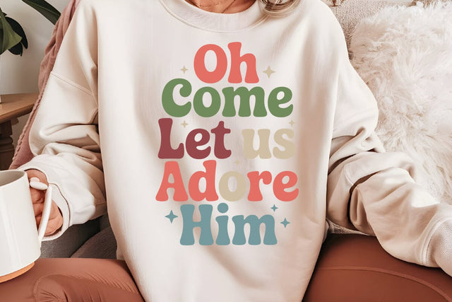Oh Come Let Us Adore Him SVG Angelina750 
