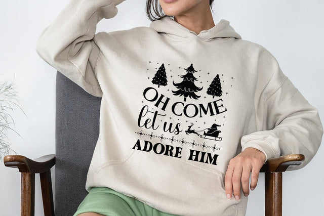 Oh come let us adore him SVG Angelina750 