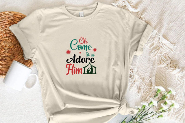 Oh come let us adore him SVG Angelina750 