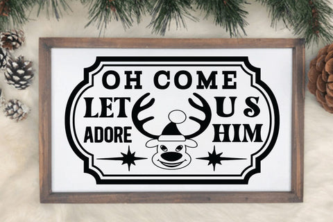 Oh come let us adore him SVG Angelina750 