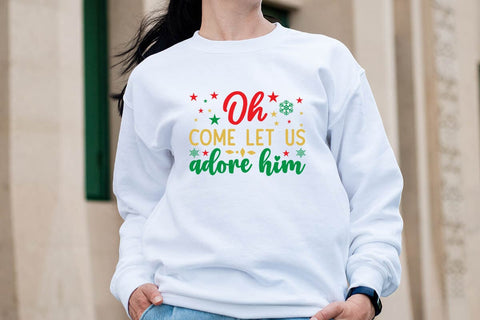 Oh come let us adore him SVG Angelina750 